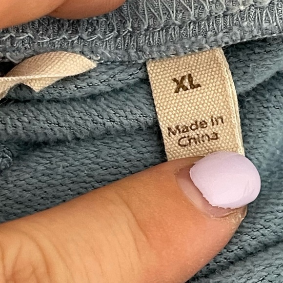 Soft Surroundings Rue Cler Straight Leg Lounge Pull-On Pants Size XL Grey Blue - Picture 9 of 9